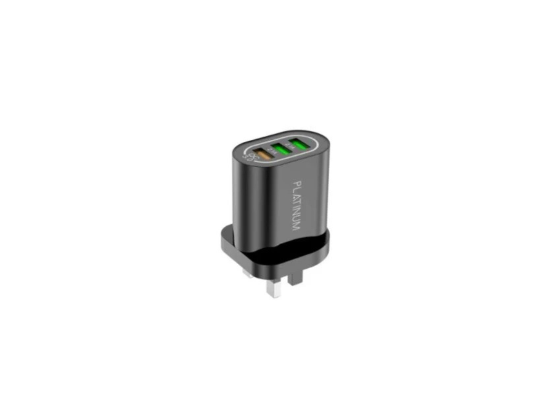 Buy Platinum VITAL Wall Charger QC+2USB 5.1A - Black in Qatar Buy Platinum VITAL Wall Charger QC+2USB 5.1A - Black in Qatar